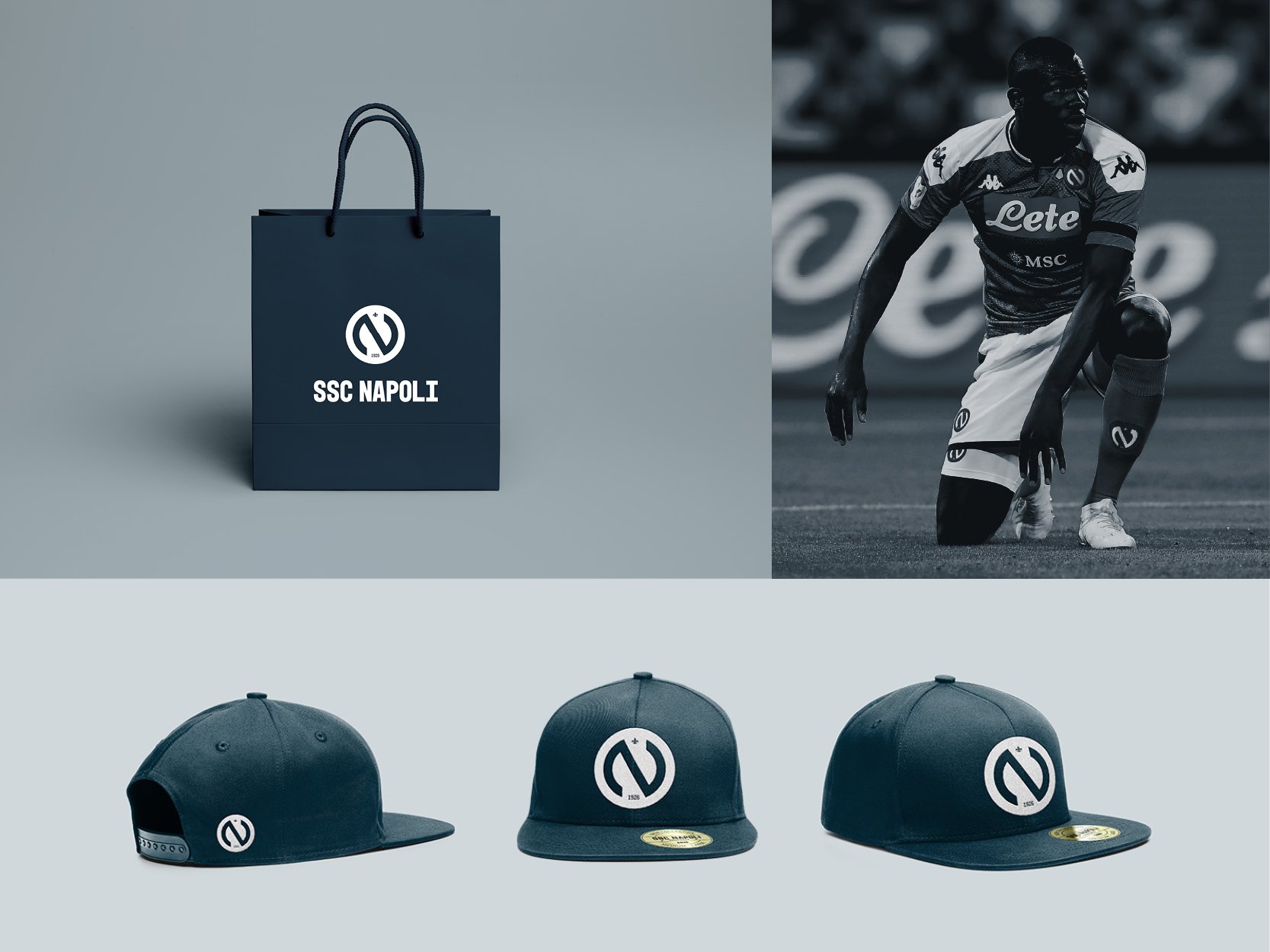 Johann Moscardo ssc napoli concept rebranding graphiste